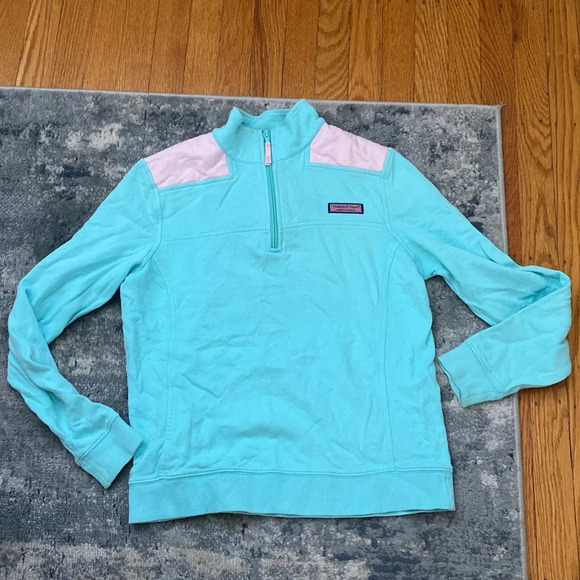 Vineyard Vines Shep Shirt, SZ XS, very light aqua/pink - Picture 1 of 4
